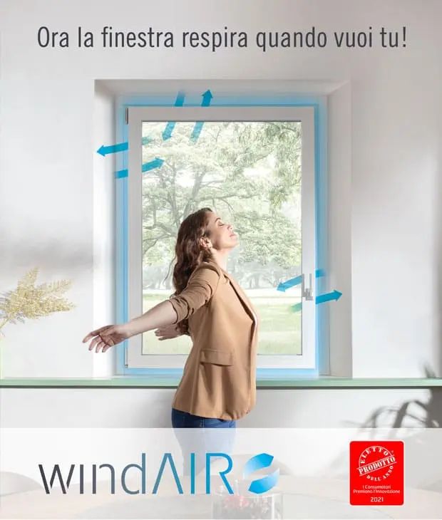windair-centrocasa WindAIR Oknoplast aerazione perimetrale infissi